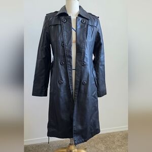 Miedaiia Black Trench Coat